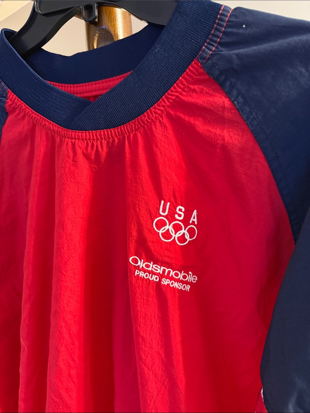 USA Red & Navy Windbreaker Jacket - Mens - Picture 3 of 4